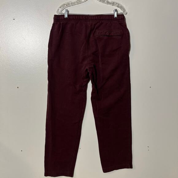 Nike Sportswear Club Fleece Maroon Straight Leg Sweatpants Men's Size Large - Picture 4 of 7